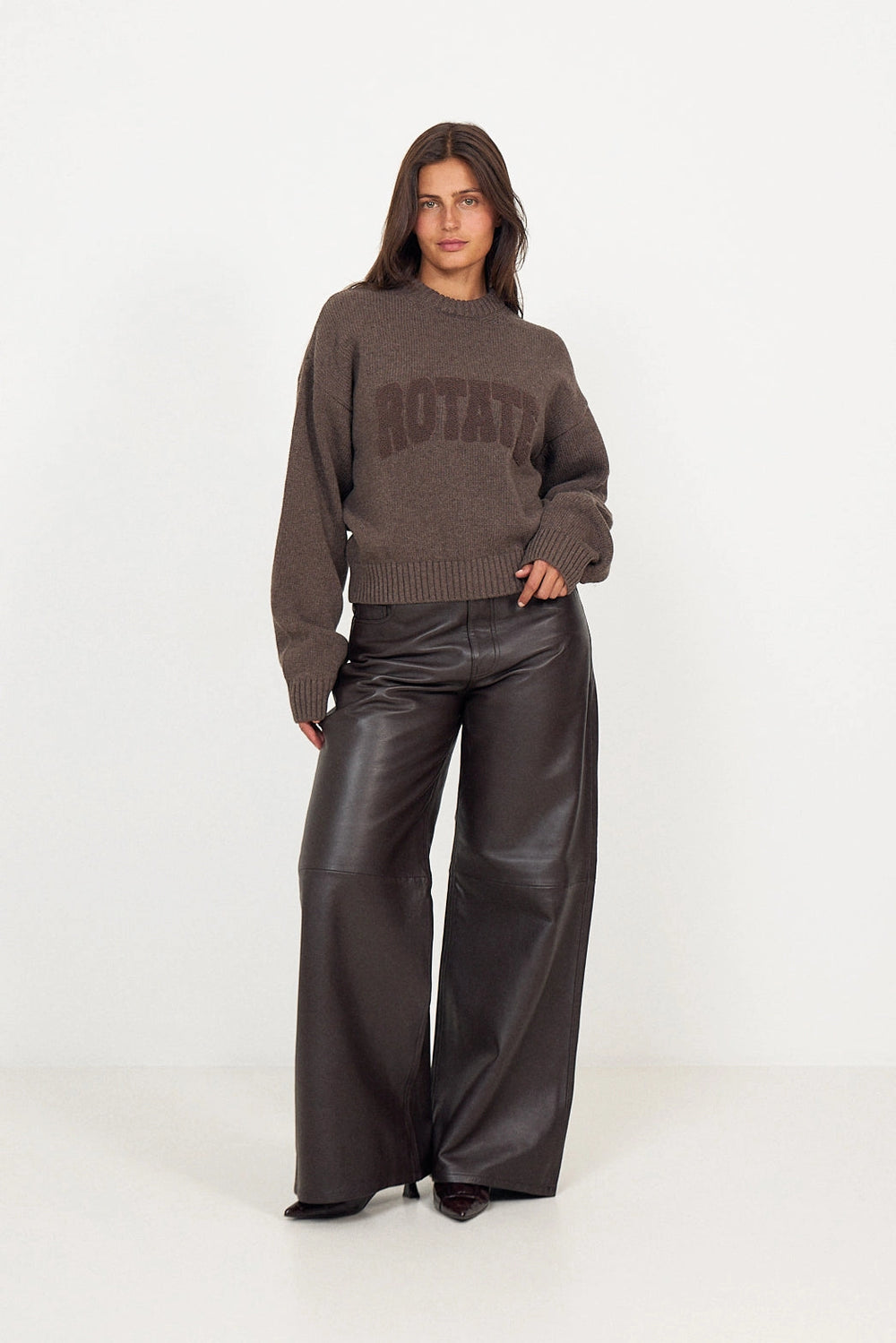 Crewneck Sweater - Cocoa Brown