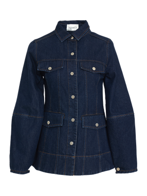 Darja Hourglass Denim Jacket - Blue