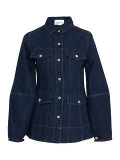 Darja Hourglass Denim Jacket - Blue