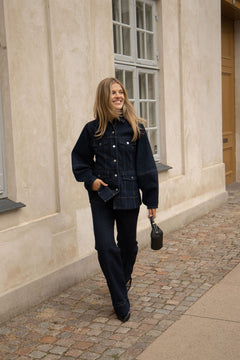 Darja Hourglass Denim Jacket - Blue