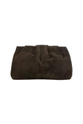 Suede Clutch Bag - Chocolate Torte
