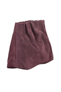 Suede Clutch Bag - Maroon Brown