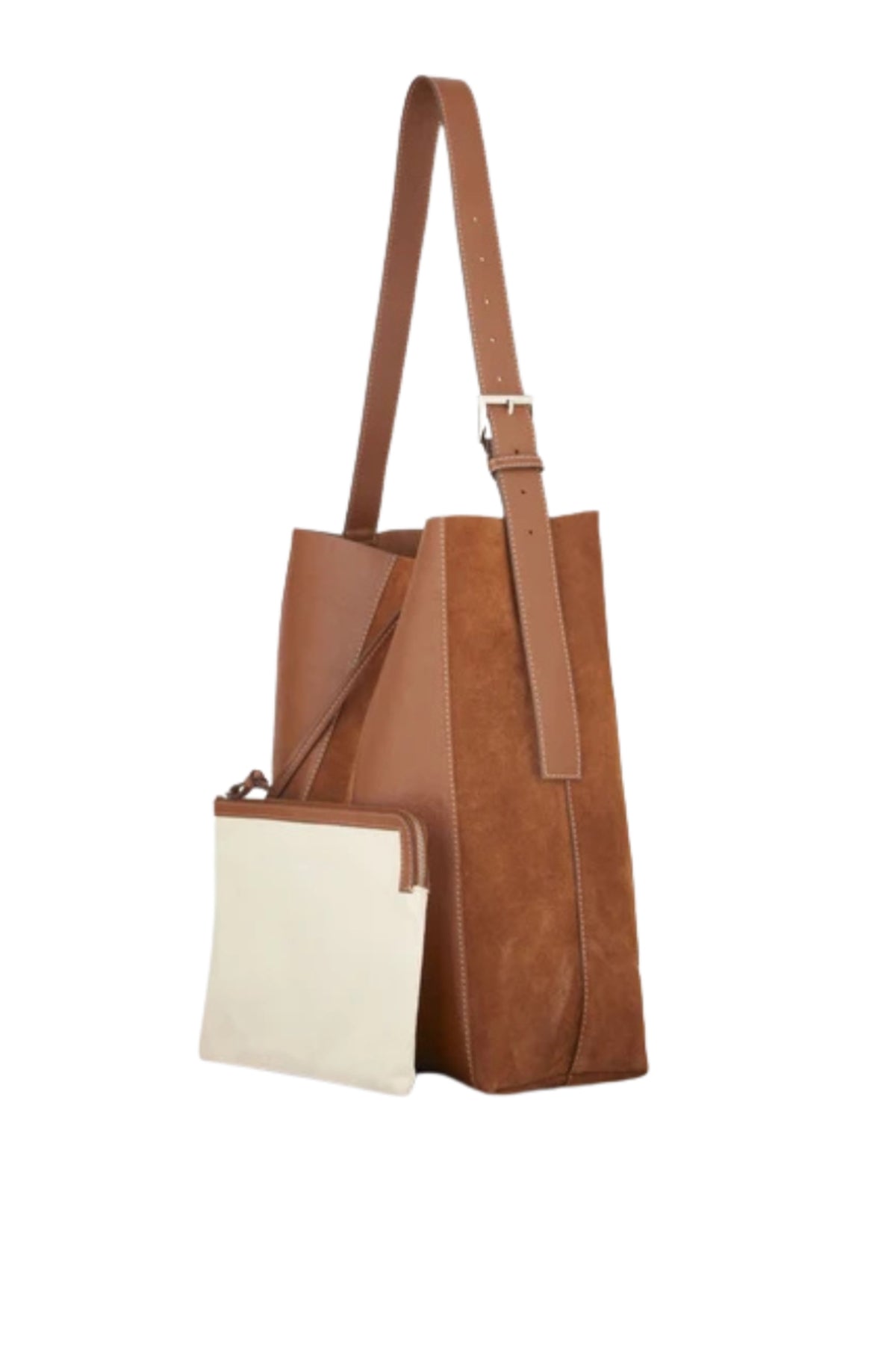 Mixel Mae Buckle Bag - Cognac Brown