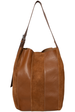 Mixel Mae Buckle Bag - Cognac Brown