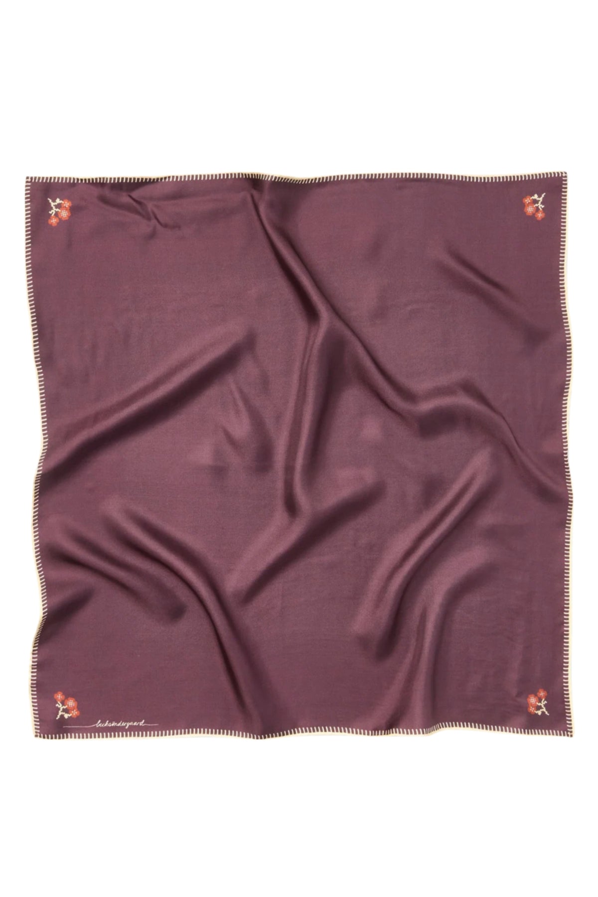 Flotile Stitch Sia Scarf - Maroon Brown