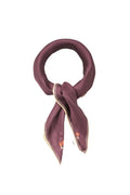 Flotile Stitch Sia Scarf - Maroon Brown