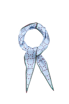 Starlia Grid Diamond Scarf - Skyway Blue