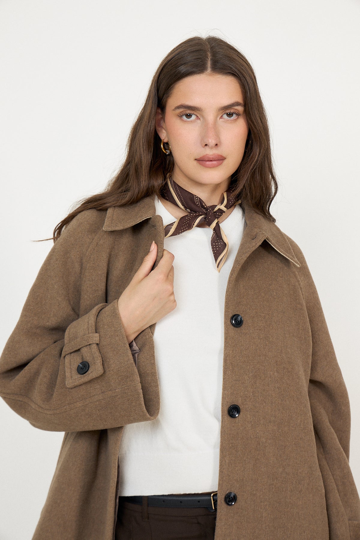Talianna Cotta Scarf - Chocolate Brown