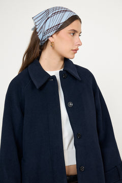Grid Cowea Scarf - Skyway Blue