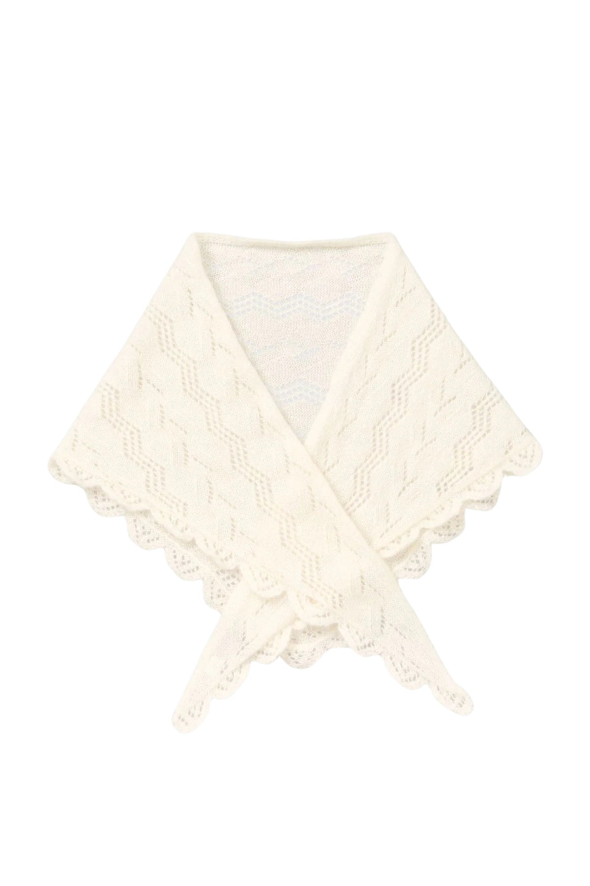 Opany Triangle Scarf - Birch White