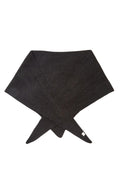 Alpaca-Wool Triangle Scarf - Black