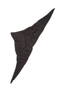 Alpaca-Wool Triangle Scarf - Black