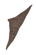Alpaca-Wool Triangle Scarf - Hot Fudge Brown