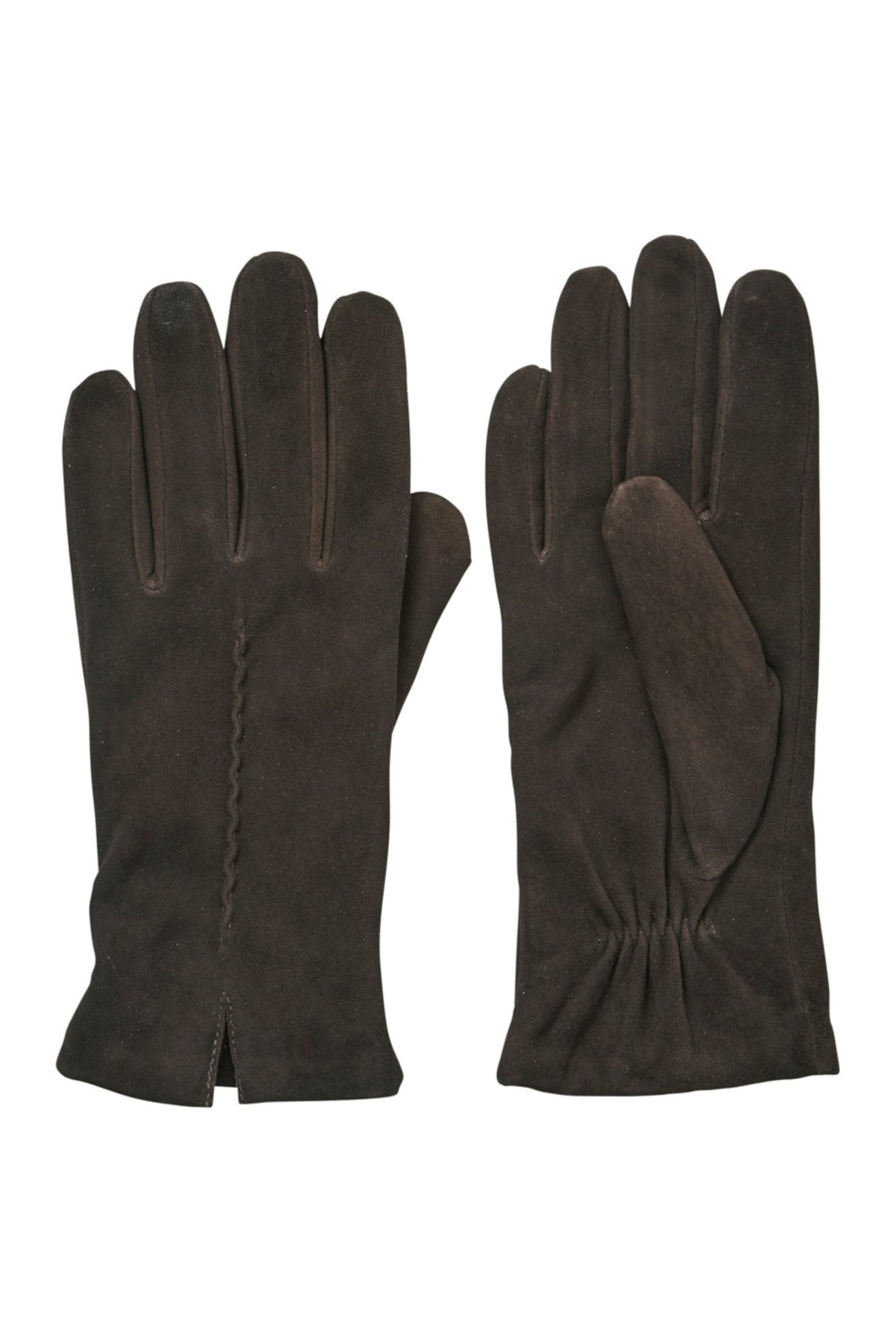 Suede Leather Glove - Hot Fudge Brown