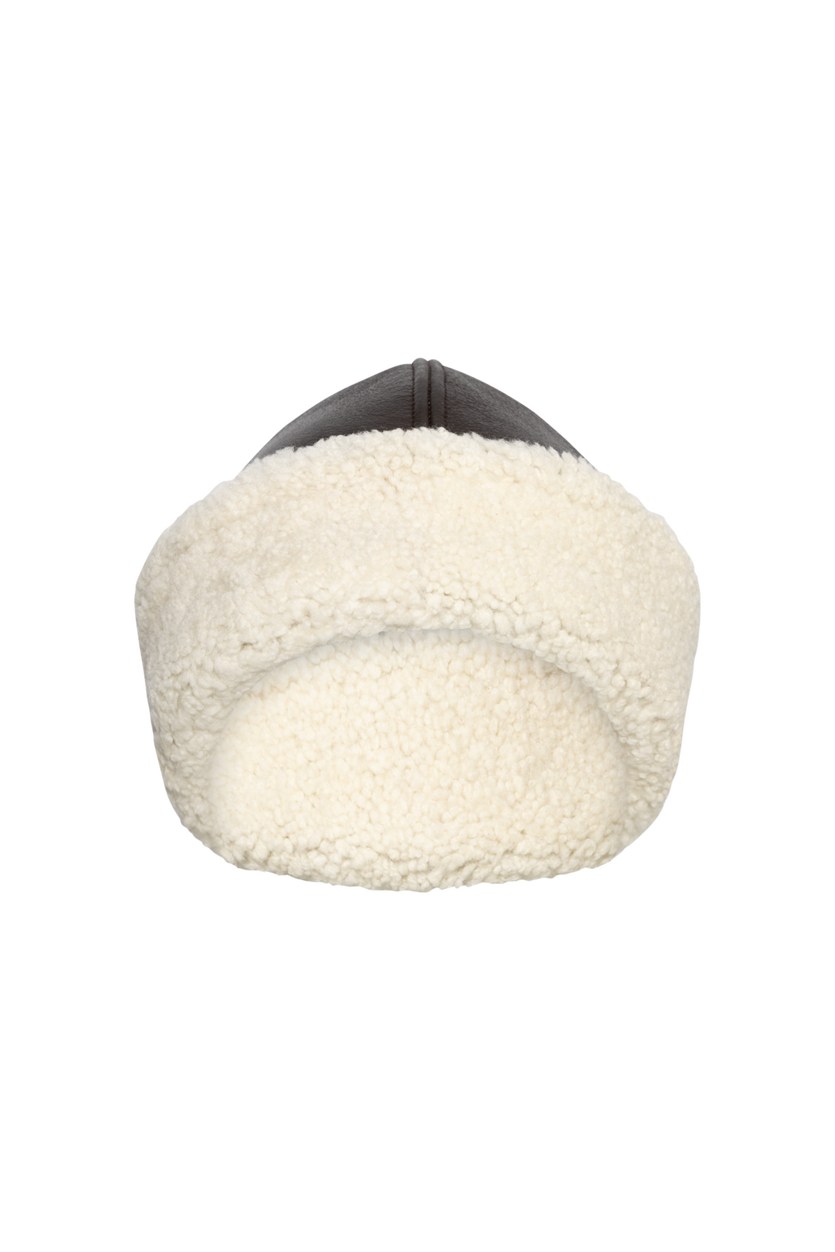 Dora Smooth Shearling Hat - Dark Chocolate