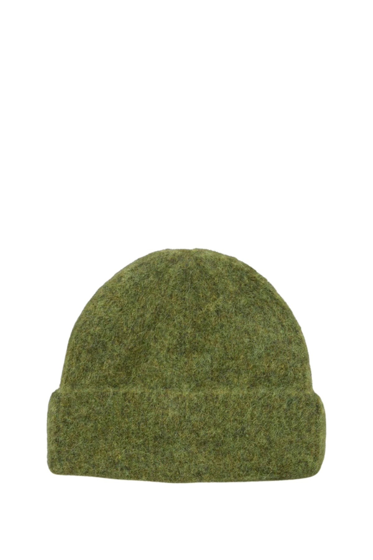 Alpaca-Wool Beanie - Golden Cypress Green
