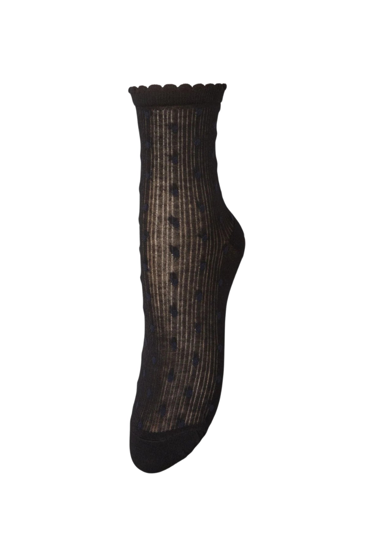 Dotia Sheer Sock - Black