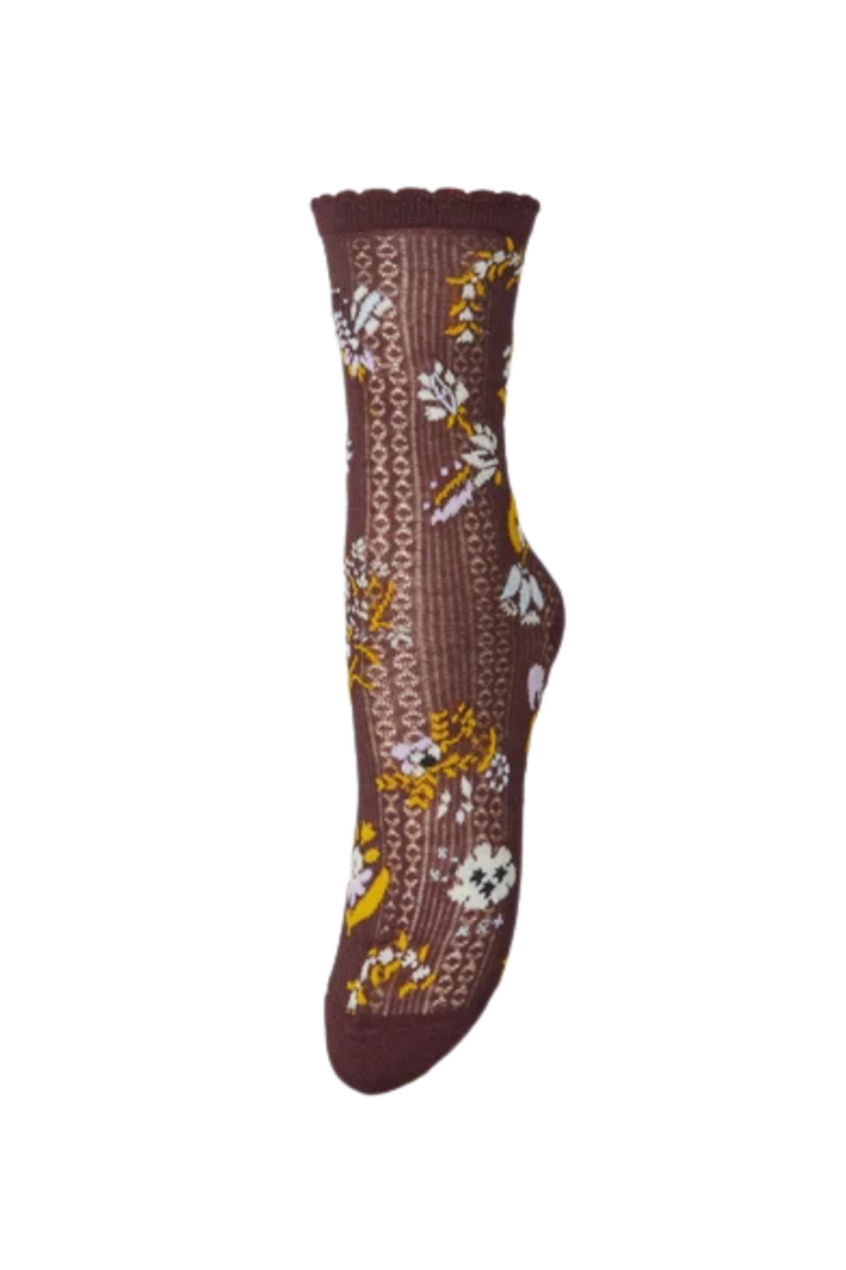 Fiora Cotta Sock - Maroon Brown