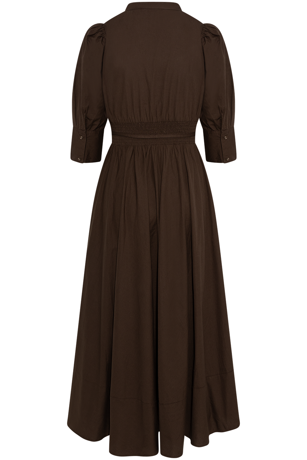 Maria Dress - Chocolate Poplin