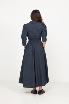 Maria Dress - Pinstripe