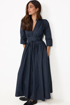 Maria Dress - Pinstripe
