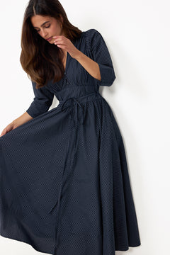 Maria Dress - Pinstripe