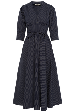Maria Dress - Pinstripe