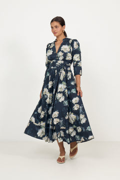 Maria Dress - Blue Garden