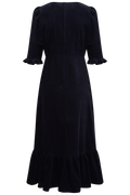 Rita Midi Dress - Midnight Corduroy