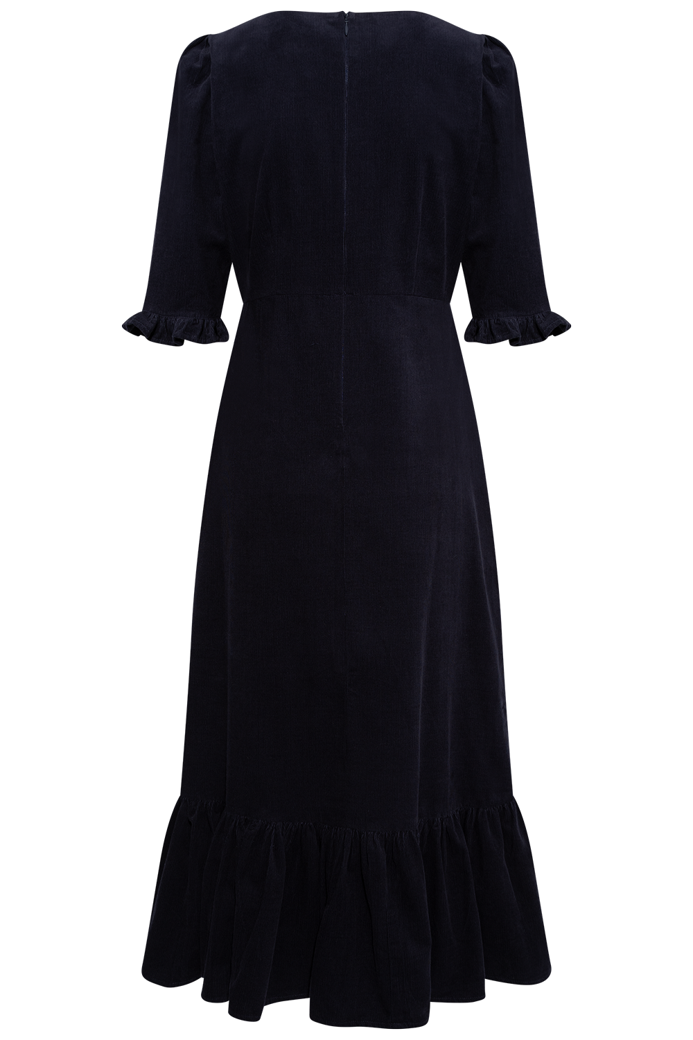 Rita Midi Dress - Midnight Corduroy