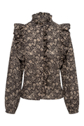 Maya Blouse - Beige Botanic
