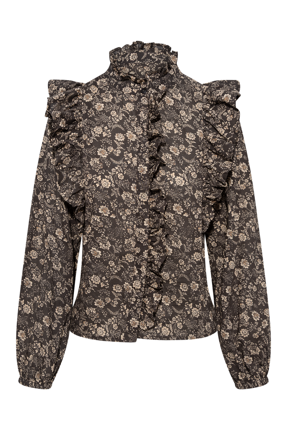 Maya Blouse - Beige Botanic