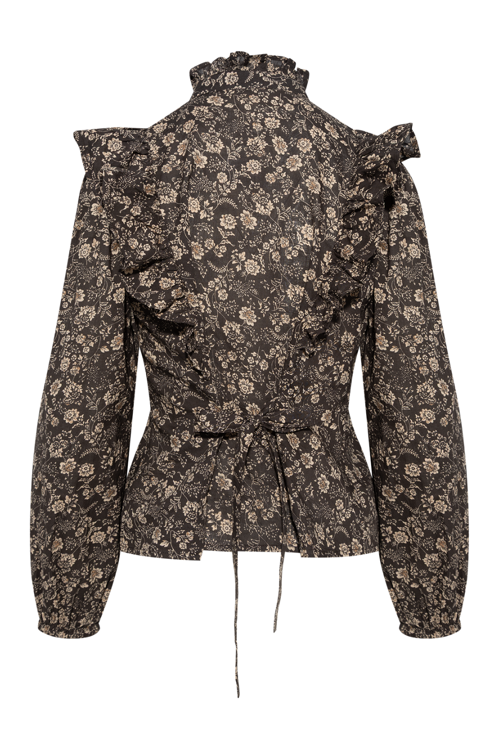 Maya Blouse - Beige Botanic