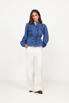 Maya Blouse - Day Blue