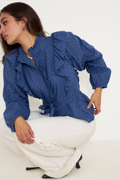 Maya Blouse - Day Blue
