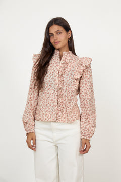 Maya Blouse - Rose Elegance