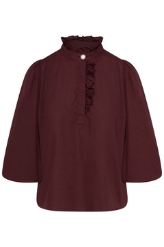 Ella Blouse - Rich Maroon