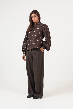 Anaya Shirt - Cocoa Heritage