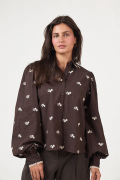 Anaya Shirt - Cocoa Heritage