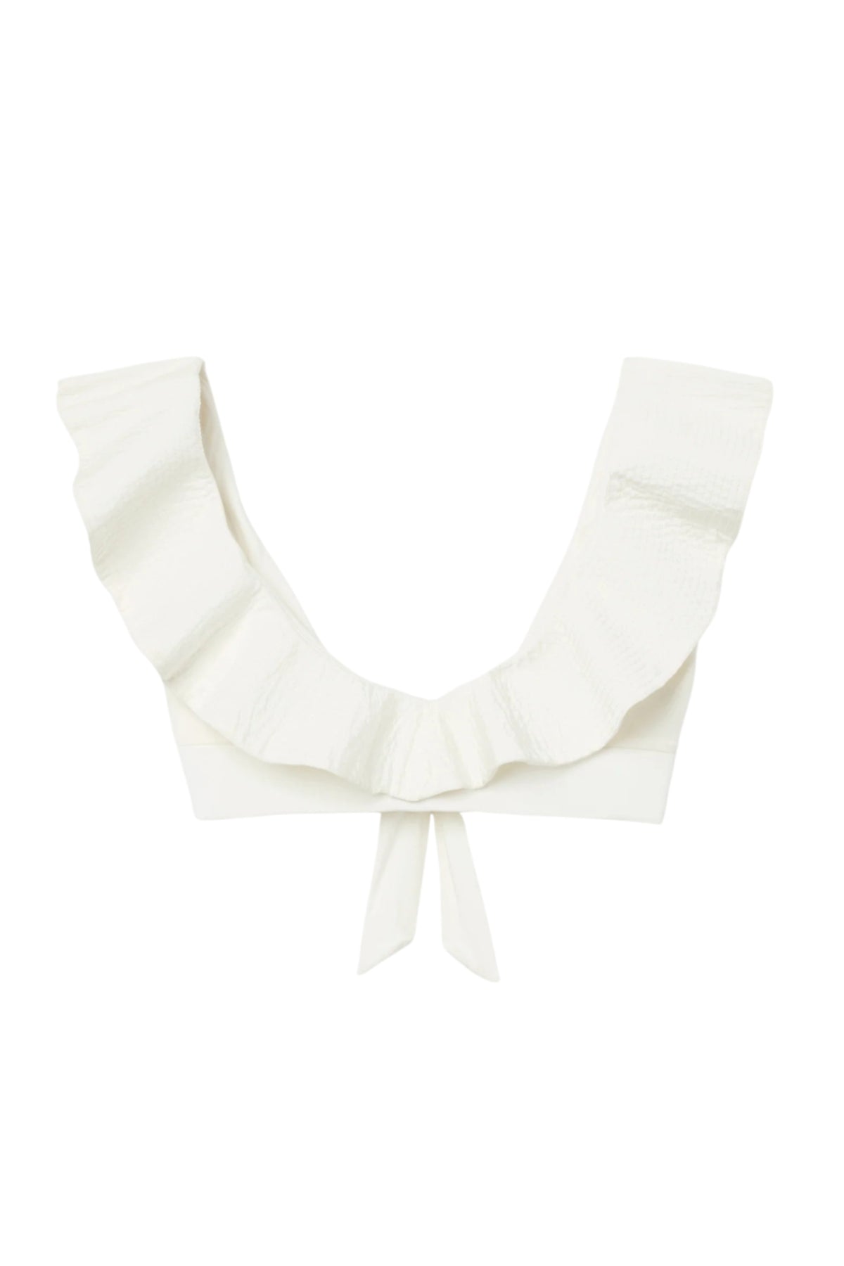 Deep Bikini Top - Pearl White