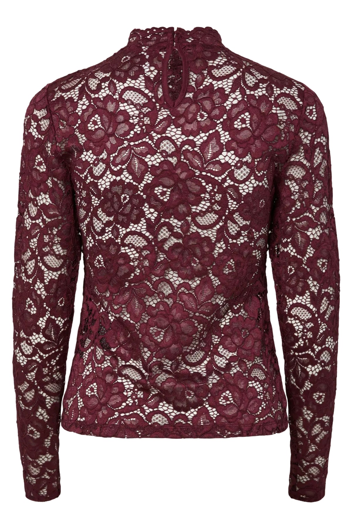 Yaslacey Ls Lace Top S - Port Royale