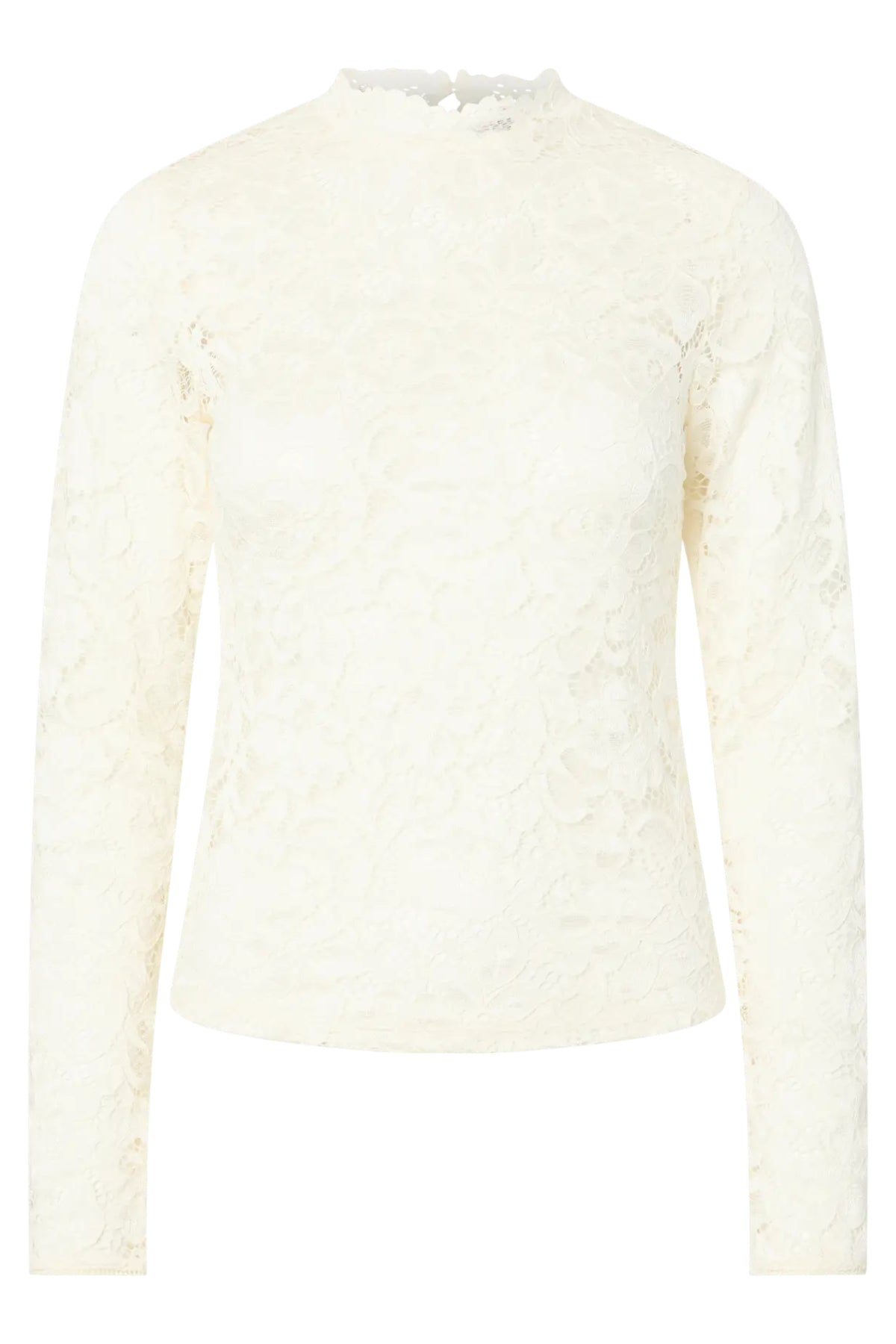 Yaslacey Ls Lace Top S - Pristine