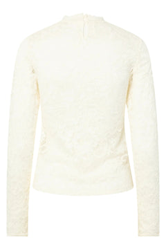 Yaslacey Ls Lace Top S - Pristine