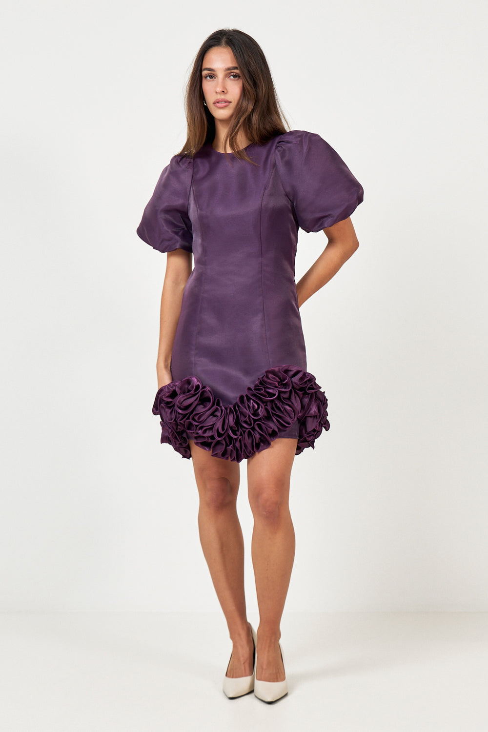 Yaselina Wave 2/4 Dress S. - Show - Shadow Purple