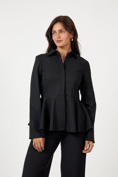 Yaspepa Ls Shirt S. - Black
