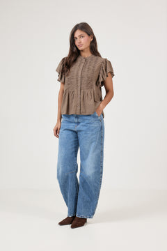 N-Loulou Blouse - Morel
