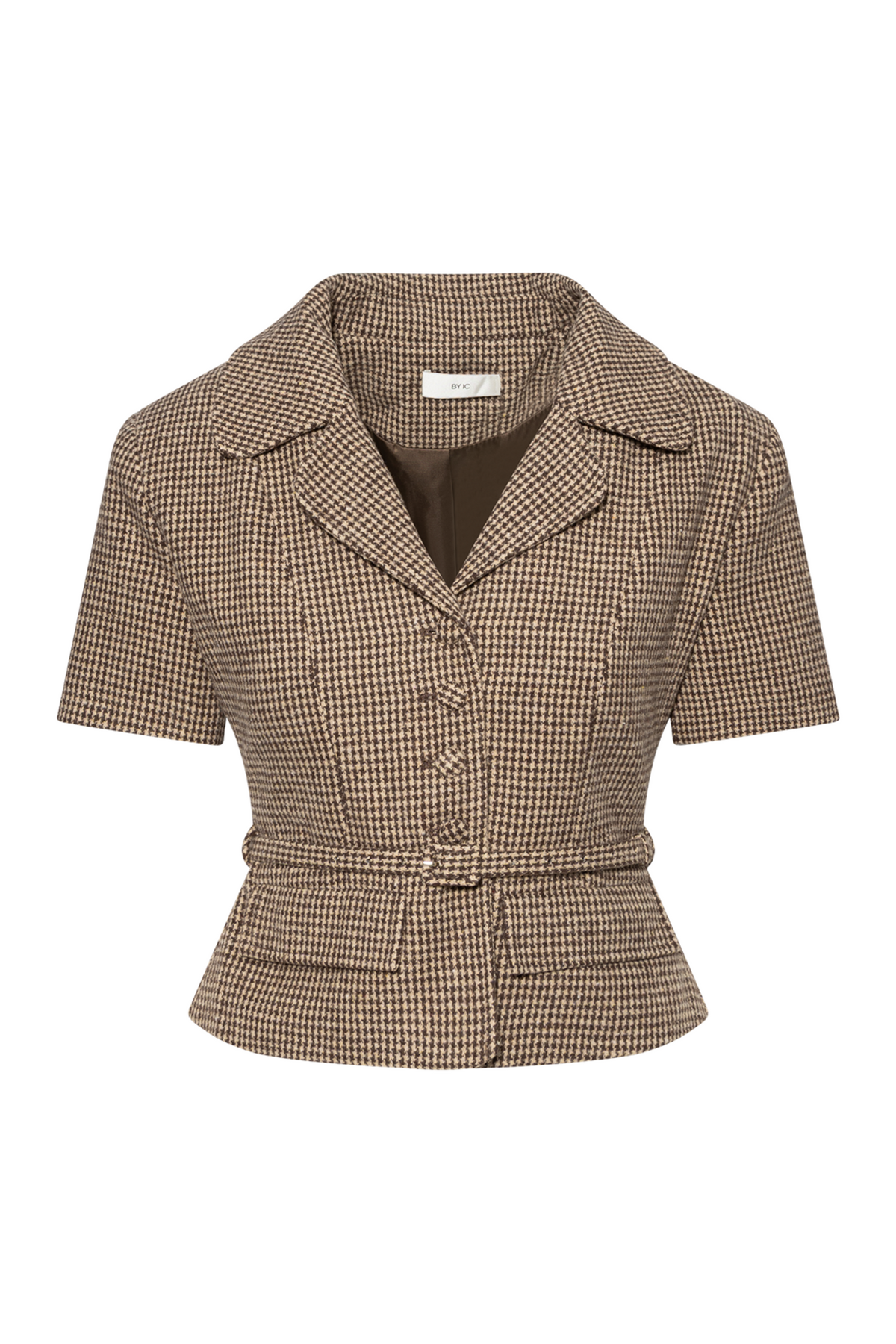 Annieic Tee Blazer - Brown Checks