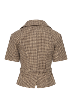 Annieic Tee Blazer - Brown Checks
