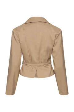 Annieic Blazer - Light Brown Small Checks