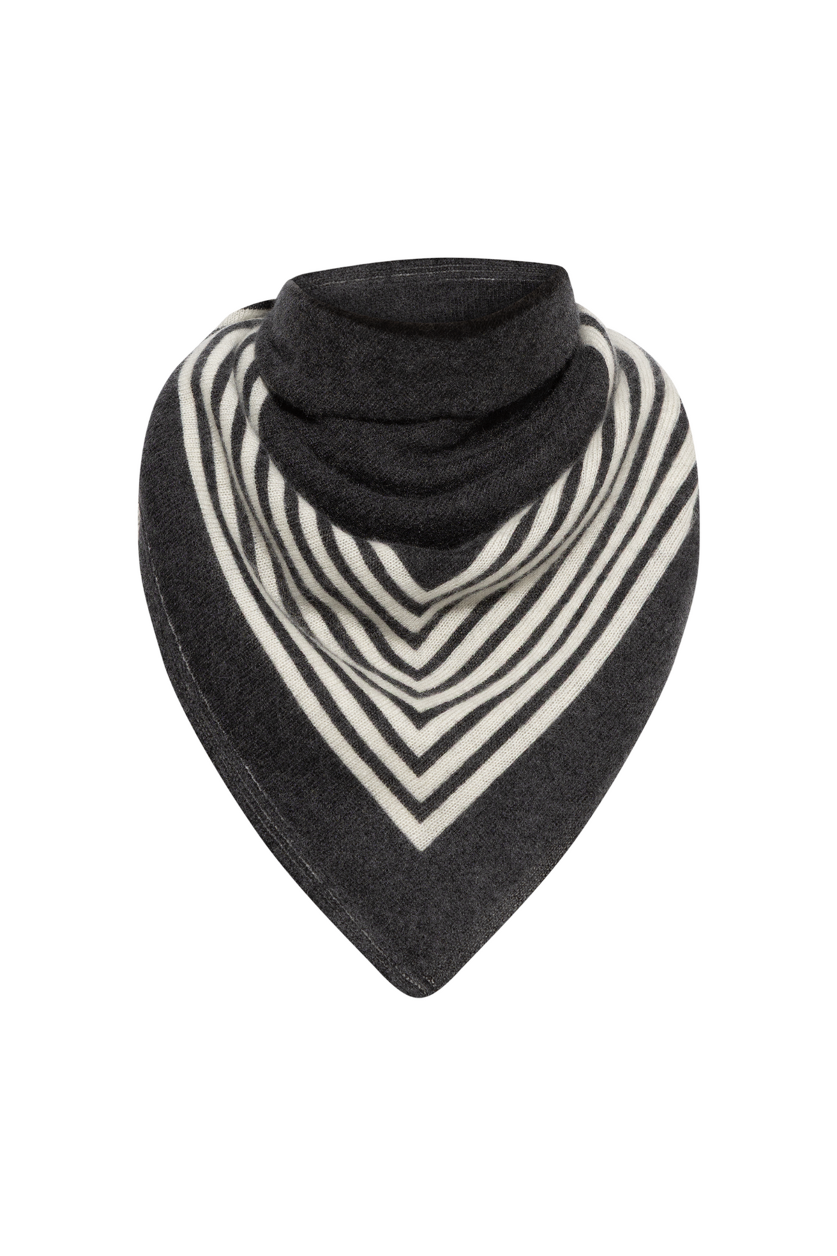 Striped Scarf - Black & White